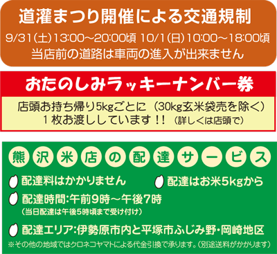 道灌祭り交通規制・ラッキーナンバー